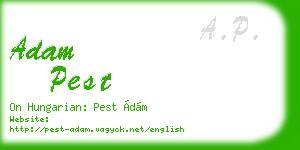 adam pest business card